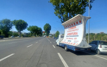 Vele mobili pubblicitarie CST a ROMA NORD per ROSSI MOTO (10)