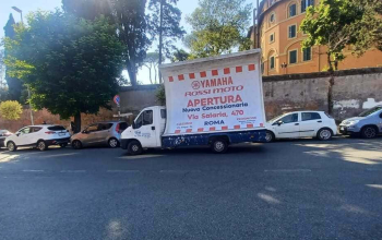 Vele mobili pubblicitarie CST a ROMA NORD per ROSSI MOTO (4)