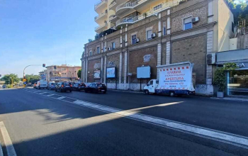 Vele mobili pubblicitarie CST a ROMA NORD per ROSSI MOTO (8)