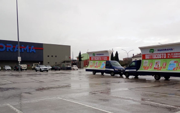 Vele movili pubblicitarie CST per PAM a Pontedera (PI)