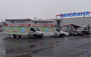 Vele movili pubblicitarie CST per PAM a San Mauro Torinese
