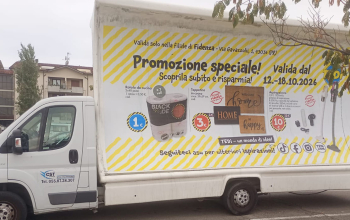 Vele mobili pubblicitarie CST per TEDi a Fidenza (1)