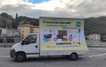 Vele mobili pubblicitarie CST per TEDi a  Vado Ligure(1)